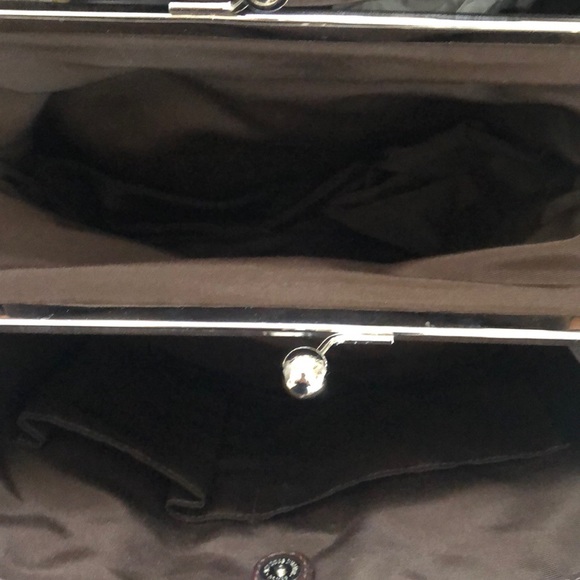 Coach Signature Striped Framed Carryall Satchel - Picture 7 of 13